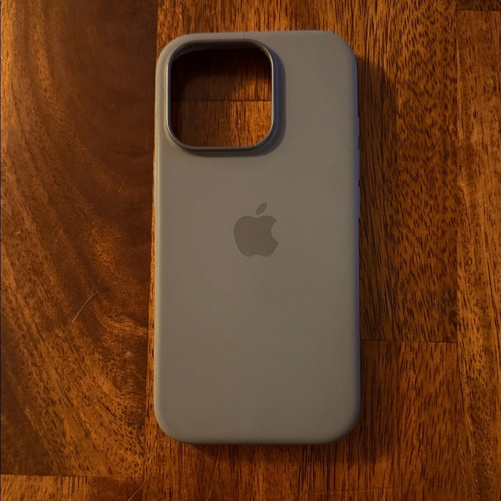 Apple Gray Silicone iPhone 16 pro Case